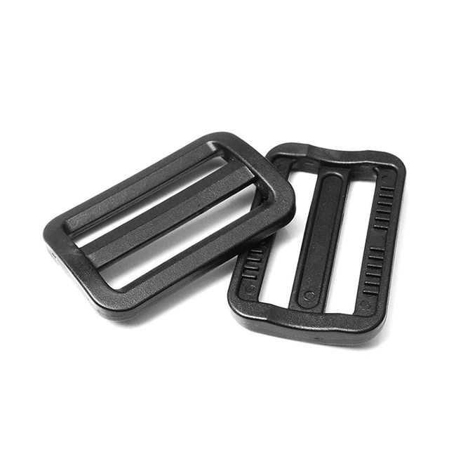 Alt view image 4 of 6 - CooBigo 12 Pack 1-1/2 Inch Tri-Glide Plastic Buckles, Heavy Duty Adjustable Webbing Slider Buckle for Backpack Straps, Dog Collar, Harness