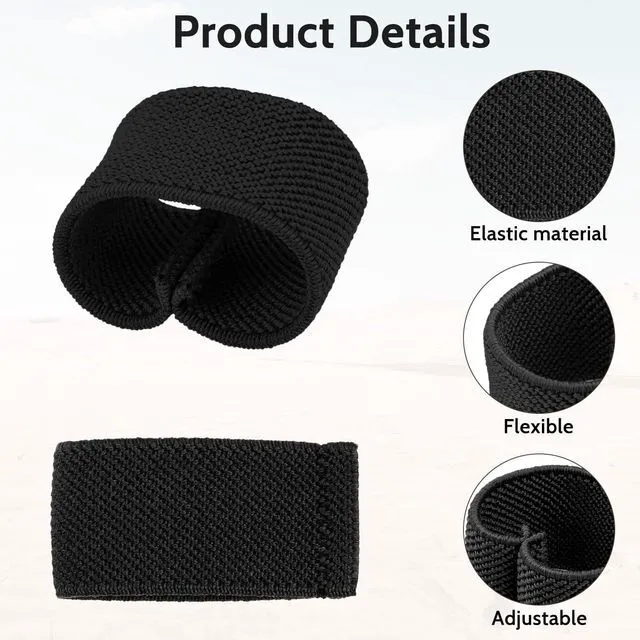 Alt view image 2 of 7 - Bewudy 10 Pack Elastic Belt Keeper Strap, Nylon Canvas Web Belt Loop for 1.5" Wide Belts