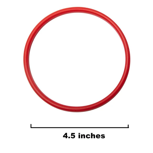 Alt view image 2 of 6 - Hummingbird Feeder Accessories Set Replacement Plastic Base and Seal Ring, Red