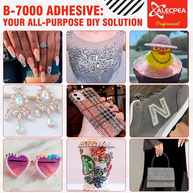 Alt view image 6 of 7 - B-7000 Craft Glue 15ml/0.5oz (2 Pack) Multipurpose Super Adhesive for Jewelry, Rhinestones, Crafts, Clothes, Shoes, Fabric, Cell Phones