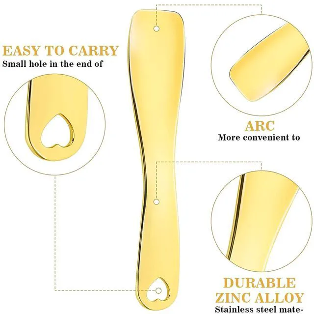 Alt view image 3 of 6 - WLLHYF 3 Pcs Metal Cosmetic Spoon Skincare Spatula Stick Applicator
