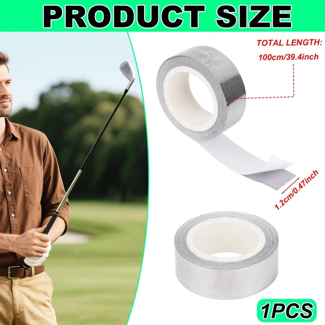 Alt view image 5 of 7 - Tinoaly Self-Adhesive High Density Weighted Golf Tape, 39.4in, for Tennis Rackets & Golf Clubs