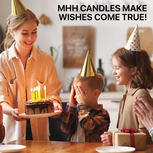 Alt view image 6 of 6 - 7-Inch 15-Pack Pure Deep Yellow Bee Wax Natural Candles with Honey Scent and Cotton Wicks - Eco-Friendly for Home Decoration Birthday Cake 110440
