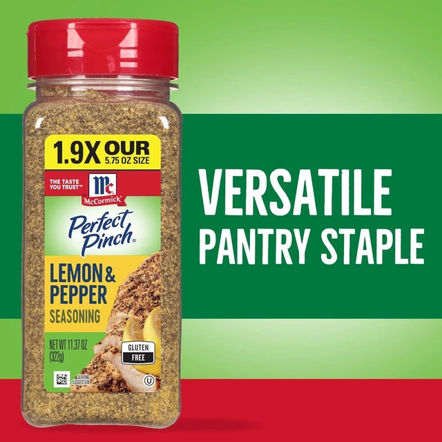 Alt view image 4 of 7 - McCormick Perfect Pinch Lemon Pepper Seasoning, 11.37Oz