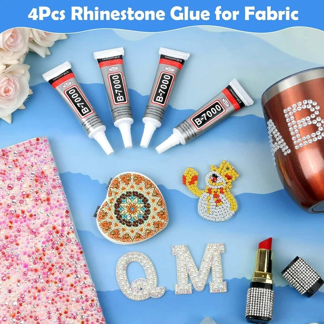 Alt view image 7 of 7 - B7000 Clear Glue for Jewelry Making, 4-Pack 15mL with Precision Tip, Quick Dry Adhesive for Rhinestones, Beads, Gems, Fabric, Shoes, DIY Crafts, Nail Art