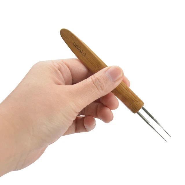 Alt view image 5 of 6 - 5 Pieces Dreadlock Crochet Hooks, Loc Needle Interlocking Tool for Braid Craft, 0.5mm