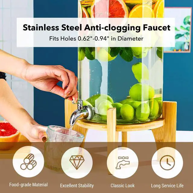 Alt view image 6 of 7 - Stainless Steel Food Grade Beverage Dispenser Spigot Replacement Parts, Silver 1PCS