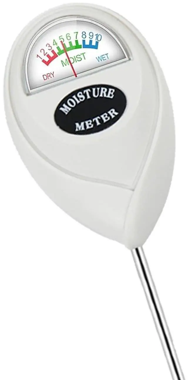 Main image of Soil Moisture Meter, Plant Water Meter, Hygrometer for Indoor Outdoor Plant Care, No Battery Needed (White)