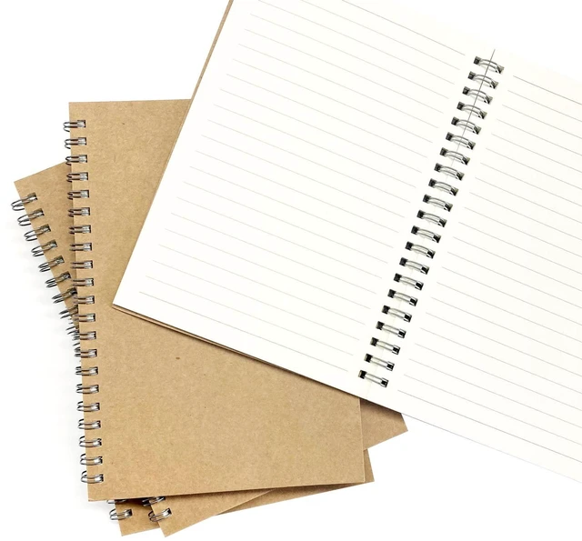 Alt view image 3 of 6 - Ykimok 2 Pack College Ruled Spiral Notebook, Soft Yellow Cover, 100 Pages (50 Sheets), 7.48 x 5.11 Inches, Memo Notepad Sketchbook for Students Office Business