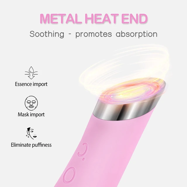 Alt view image 3 of 6 - PRITECH Rechargeable Silicone Facial Cleansing Brush with Heat Massage, Vibrating Exfoliator, Waterproof, for Women and Men (Pink)