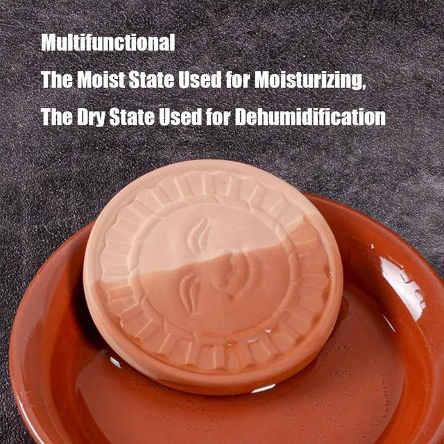 Alt view image 3 of 5 - Hot Seal 2 Pack Terracotta Sun Smiles Brown Sugar Keeper Disc for Maintaining Food Moisture in Container, Brown Sugar Bear Softener Alternative, Food-Grade Safety