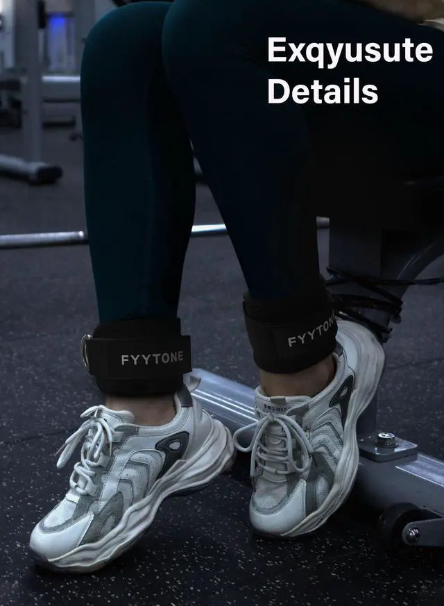 Alt view image 5 of 6 - Ankle Strap (Pair) for Cable Machine, Kickbacks, Leg Extensions, Lower Body Exercises, Glute Workouts, Booty Hip Abductor Exercises, Home & Gym