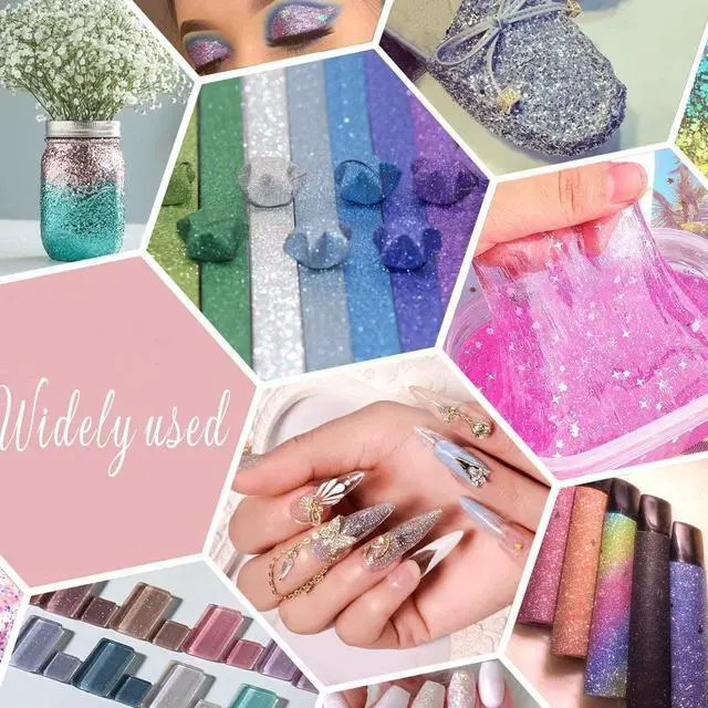 Alt view image 4 of 7 - 24 Colors Glitter Set, Fine Glitter for Resin, Arts and Crafts Supplies, Festival Glitter Powder, Cosmetic Glitter for Body, Nail, Face, Hair, Eyeshadow, Lip Gloss Making