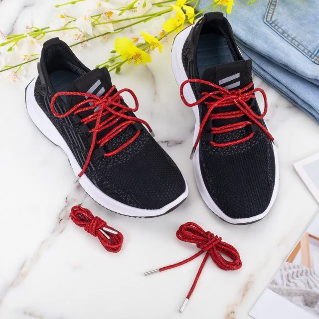Alt view image 3 of 6 - PAGOW 1 Pair Glitter Rhinestone Crystal Round Shoe Laces for Sneakers, 47.2in(120cm)