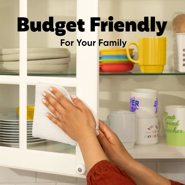 Alt view image 5 of 7 - Bounty Essentials Select-A-Size Paper Towels, 6 Double Rolls, 108 Sheets Per Roll, White