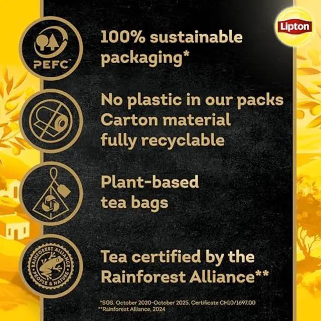 Alt view image 3 of 5 - Lipton Black Tea Peach Mango Pyramid Tea Bags, 20 Count