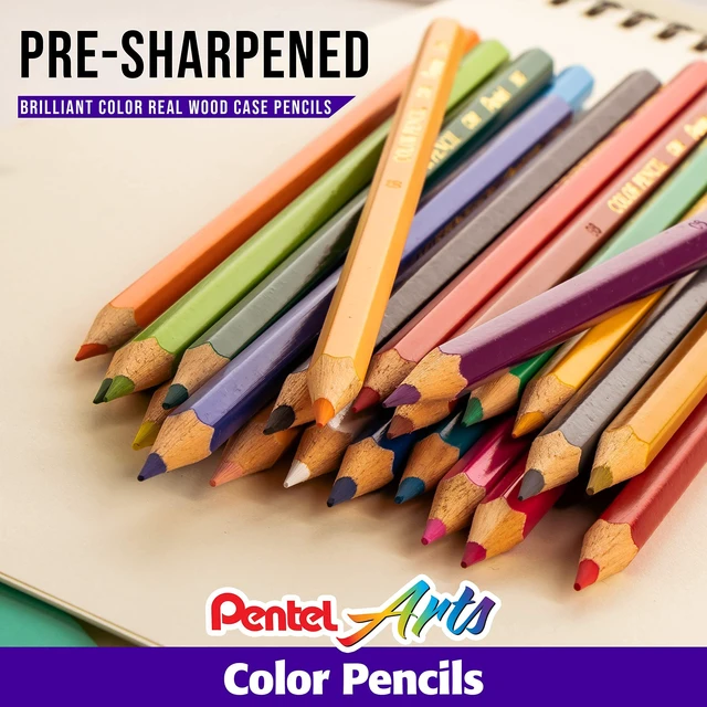 Alt view image 4 of 6 - Pentel Arts Colored Pencils, Assorted Colors, Set of 12 (CB8-12)