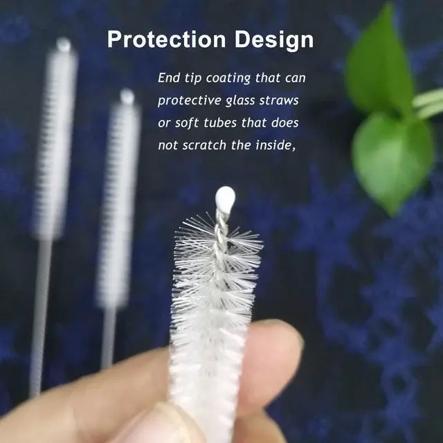 Alt view image 6 of 7 - Straw Cleaning Brush Set 10-Pack, 10-Inch Long, 10mm Diameter, Pipe Cleaners for Sippy Cup, Water Bottle, Tubes and Drinking Straws