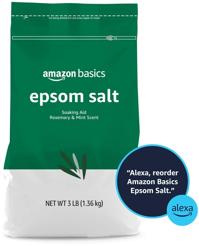 Alt view image 2 of 5 - Basics Epsom Salt Soaking Aid, Soothing Rosemary and Mint Scent, 3Pounds (1Pack)