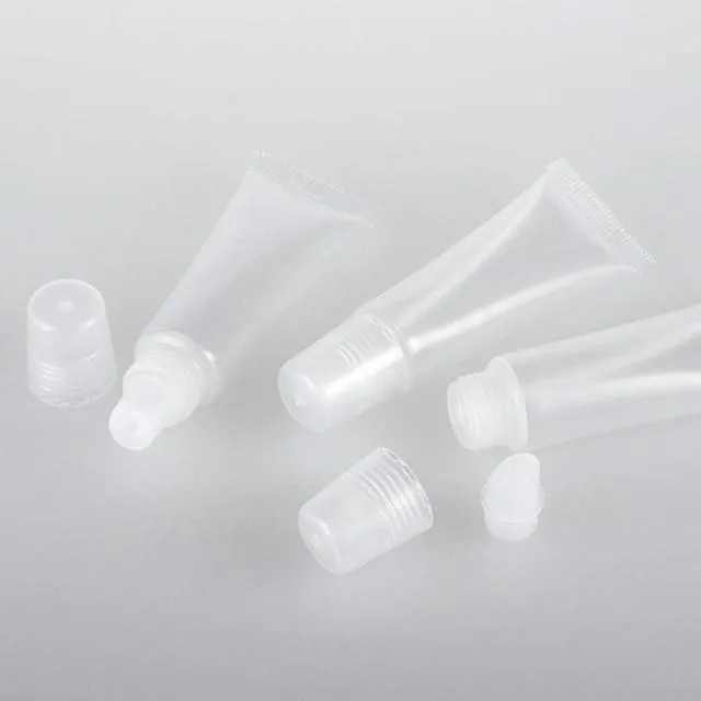 Alt view image 5 of 7 - Quacc 6 Pack 8ml Empty Refillable Lip Gloss Squeeze Tubes Transparent Soft Mini Containers for DIY Makeup Travel