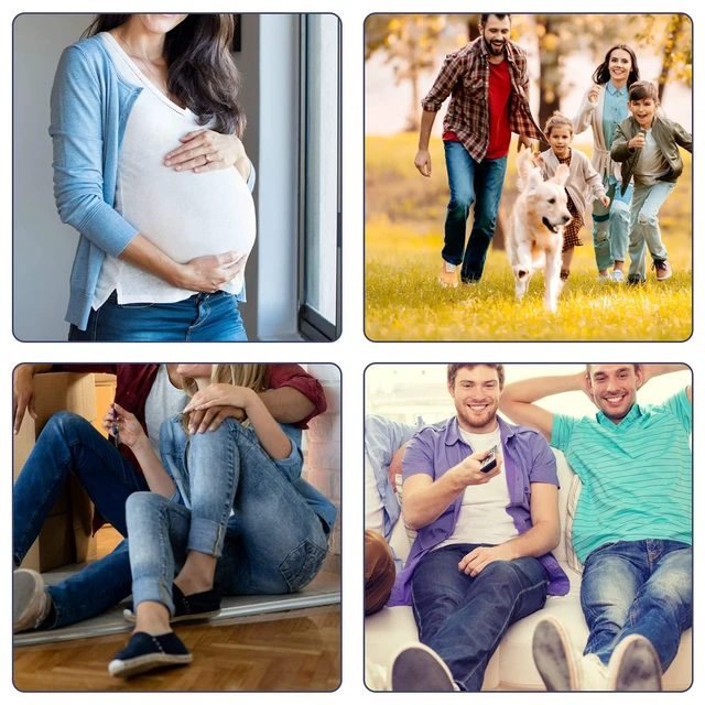 Alt view image 5 of 7 - 6-Pack Jean Button Extender, Men Women Pants Waist Extension, Stretchable Seamless Instant Belt Button Extender, Metal Silicone, 2 Sizes