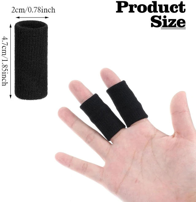 Alt view image 7 of 7 - ElevateTech 10-Pack Finger Support Sleeves, Arthritis Compression Gloves, Elastic Thumb Splint for Pain Relief, Breathable Finger Tape for Basketball Golf Sports
