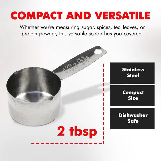 Alt view image 5 of 7 - Chef Craft Select 2-Tablespoon Stainless Steel Coffee Measuring Spoon, 4-Inch