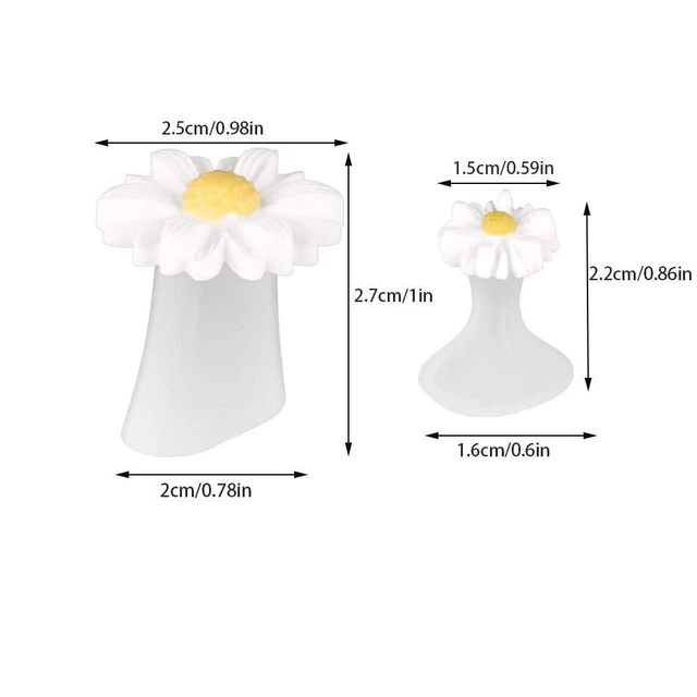 Alt view image 3 of 3 - 8pcs Daisy Toe Separators Silicone for Pedicure Nail Art Tools, White