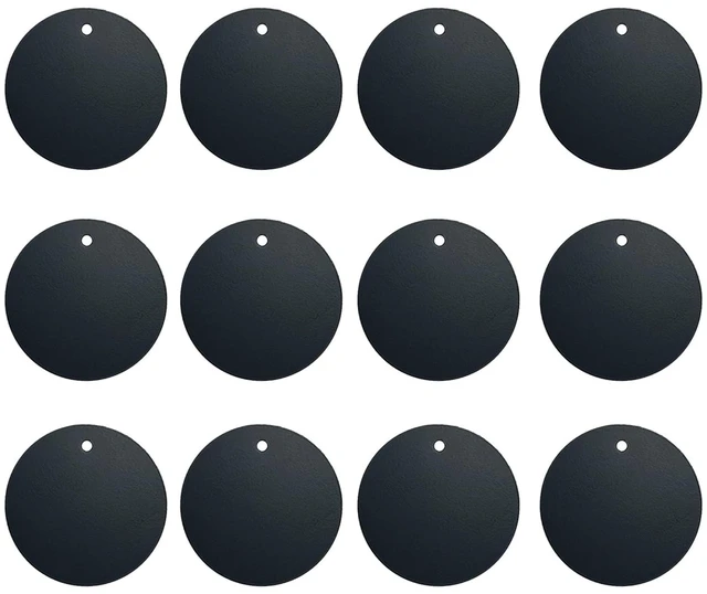 Main image of BGJRBY Installation Metal Plates 12-Pack for Magnetic Car Phone Mount, Full Adhesive Phone Magnets, Round, Black