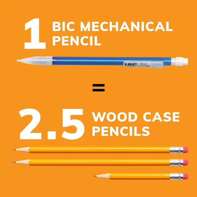 Alt view image 3 of 5 - BIC Xtra-Sparkle Number 2 Mechanical Pencils, 24-Count Pack, 0.7mm Point