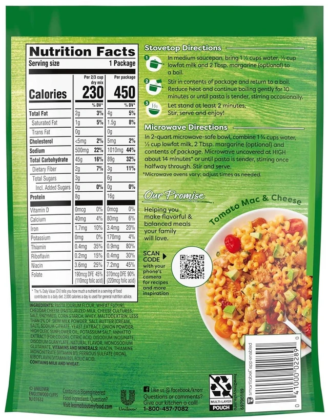 Alt view image 5 of 6 - Knorr Cheesy Cheddar Rotini Pasta Sides 4.3 Oz, Quick Meal, Side Dish, 1PK