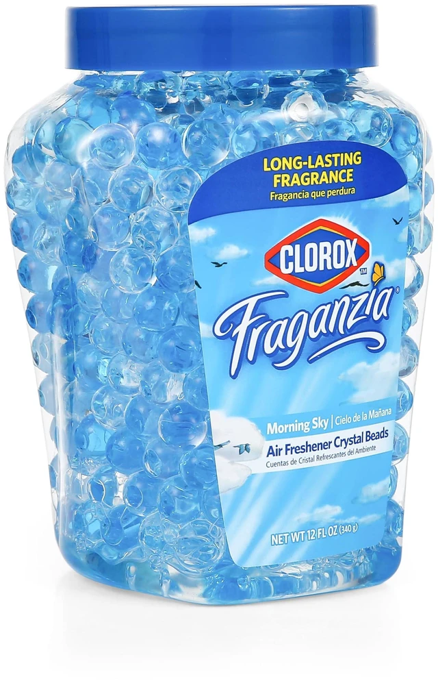 Alt view image 5 of 7 - Clorox Fraganzia Crystal Beads Air Freshener, Morning Sky Scent, 12Fl Oz