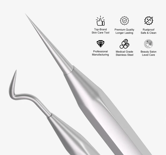 Alt view image 5 of 6 - Cbiumpro 6 Pack Blackhead Remover Tools, Pimple Popper Tool Kit