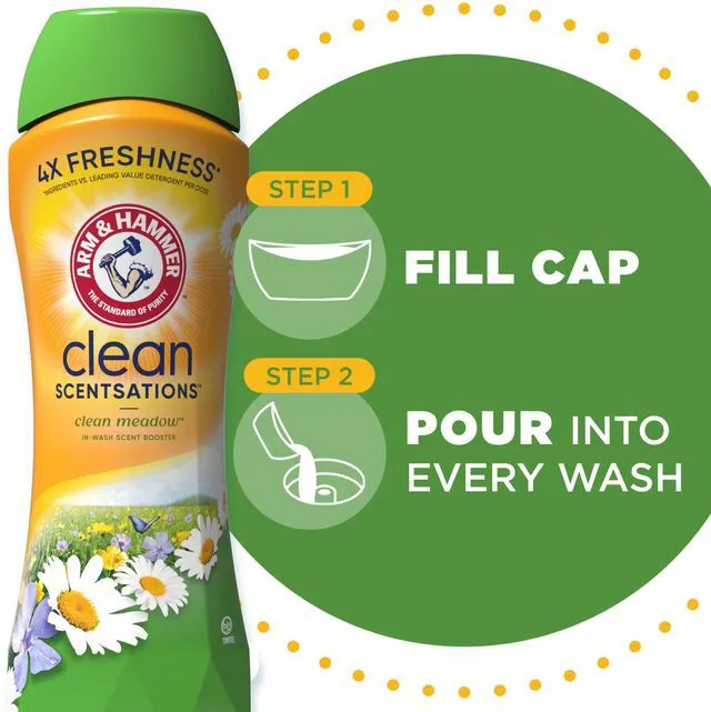 Alt view image 2 of 6 - ARM & HAMMER Clean Scentsations Laundry Scent Booster, Clean Meadow, 24Oz