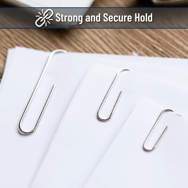 Alt view image 5 of 6 - Mr. Pen Silver Paper Clips, 450pcs, 1", 1-1/4", 2"