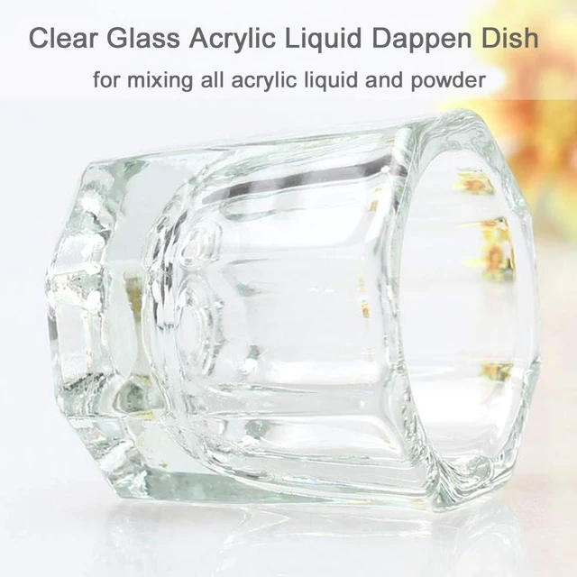 Alt view image 6 of 7 - Bulex 2-Pack Small Clear Glass Dappen Dish for Nails