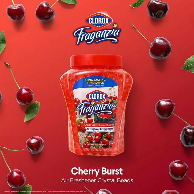 Alt view image 4 of 5 - Clorox Fraganzia Crystal Beads Air Freshener Cherry Burst Scent 12Fl Oz