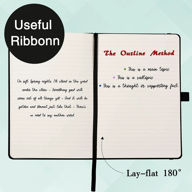 Alt view image 6 of 7 - Classic Ruled Notebook Journal, 5.3" x 8.26"