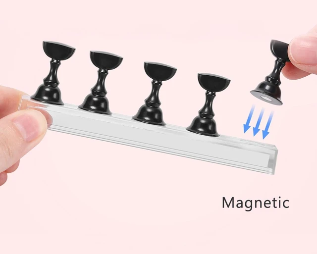 Alt view image 3 of 7 - Magnetic Nail Stand Holder for Painting Press-On Nails
