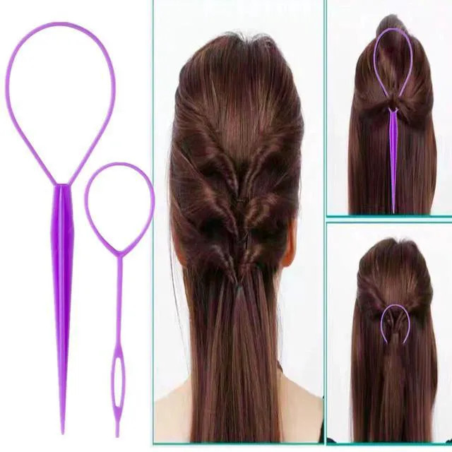 Alt view image 7 of 7 - ZVOREI 8PS Comb Hair Brushes Set, Purple