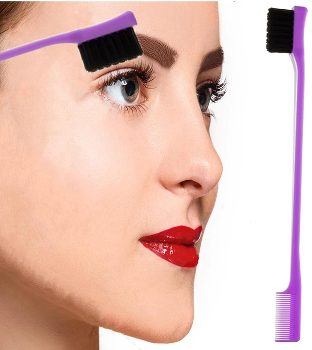 Alt view image 5 of 7 - ZVOREI 8PS Comb Hair Brushes Set, Purple