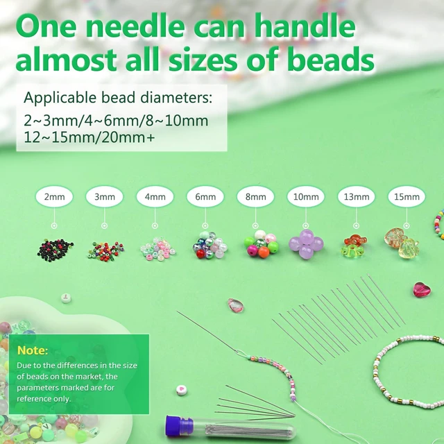 Alt view image 2 of 6 - UOOU 150 Pcs Beading Needles for Jewelry Making Size 10 (0.45mm)