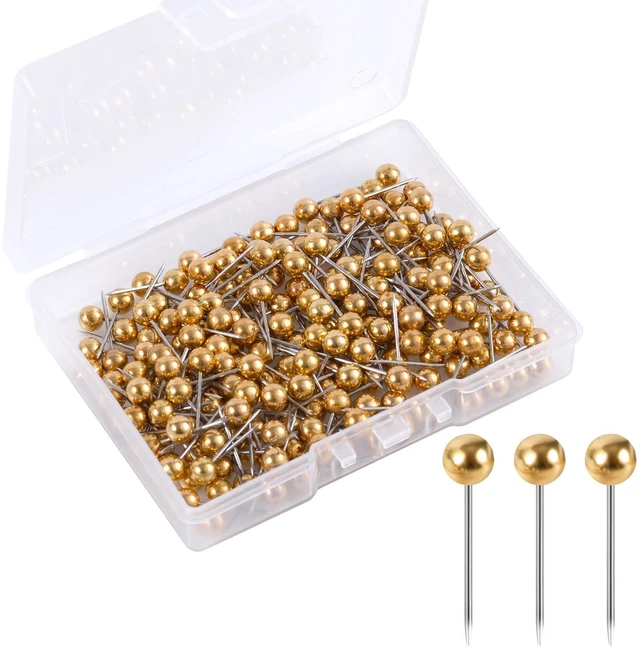 Main image of 200pcs Round Head Map Push Pins for Travel