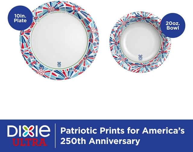 Alt view image 6 of 6 - Dixie Ultra Limited Edition 10" Dinner-Size Paper Plates, 20 Count