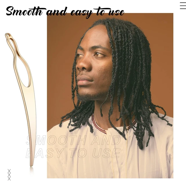 Alt view image 2 of 6 - WILLBOND 4Pcs Interlocking Tool for Locs, Rose Gold, Gold