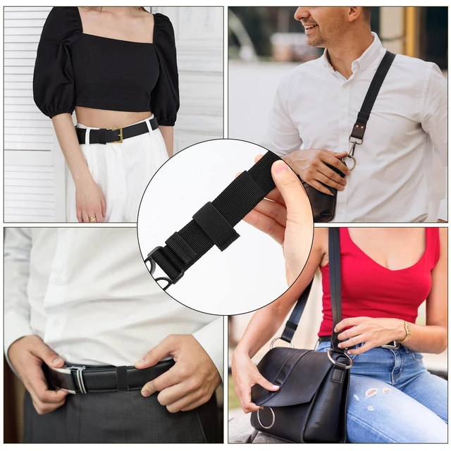 Alt view image 4 of 7 - Bewudy 10 Pack Elastic Belt Keeper Strap, Nylon Canvas Web Loop for 1.5" Wide Belts