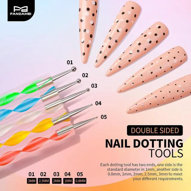 Alt view image 6 of 6 - FANDAMEI Nail Art Tools, Nail Stand, and Nail Brush