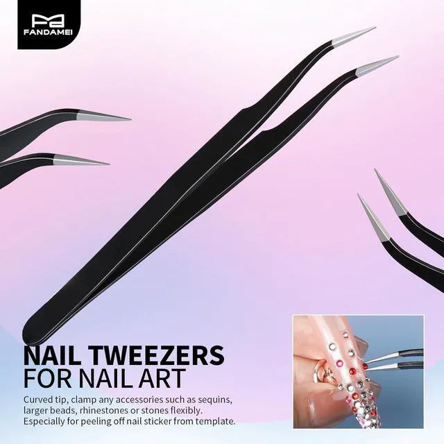 Alt view image 3 of 6 - FANDAMEI Nail Art Tools, Nail Stand, and Nail Brush