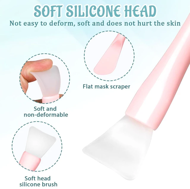 Alt view image 5 of 7 - 4 Pcs Silicone Face Mask Brush Applicator Beauty Spatula