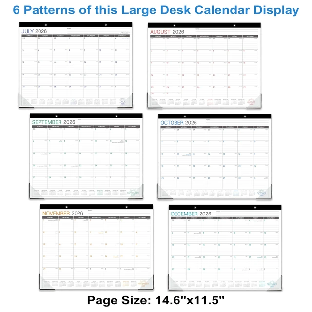 Alt view image 3 of 7 - Jul 2026 - Dec 2027 Desk/Wall Calendar, 14.6" x 11.5"